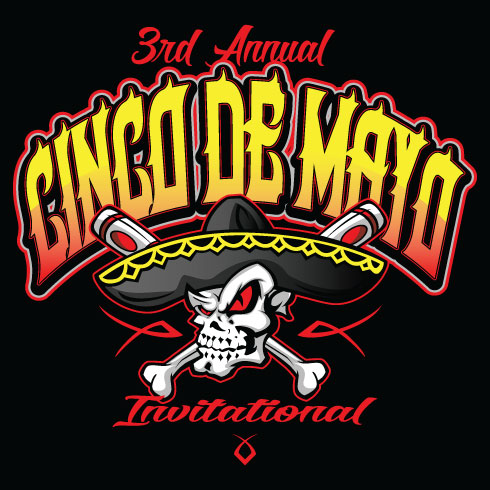 Cinco De Mayo Baseball | Tournament Shirt Design Template
